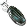 Natürlicher Labradorit Edelstein Handgefertigt 925 Sterlingsilber Anhänger 2.44" o8V41