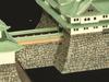 Doyusha 1/350 Japan's Famous Castles Standard Nagoya Castle Plastic Model S-23 Molded Color