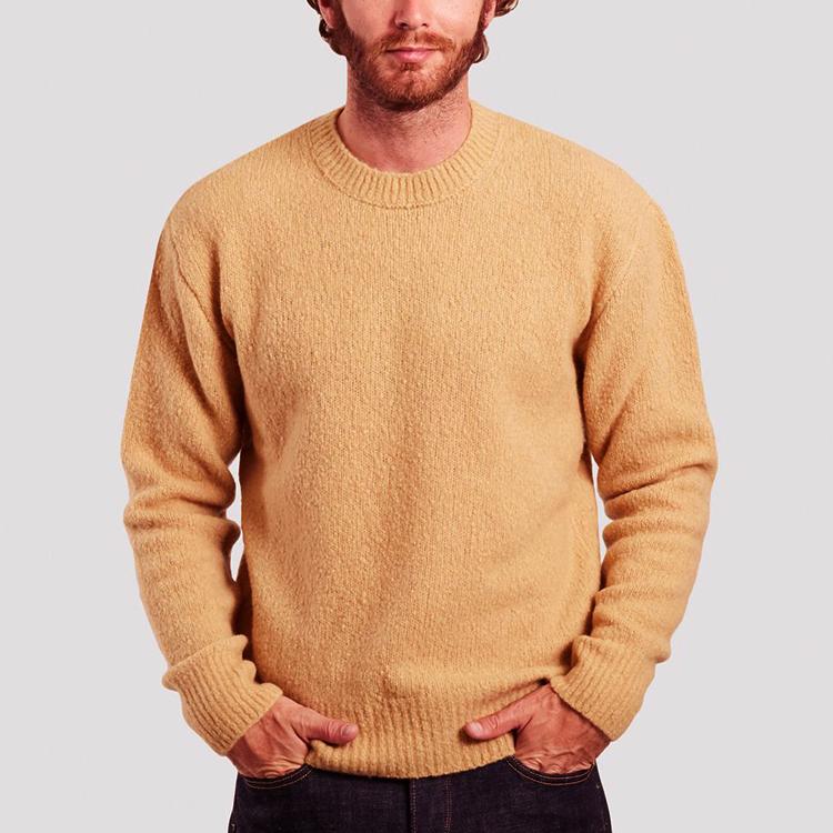 Kenzo FW20 Wool Sweaters Knitwear Men's Beige Yellow FA65PU5013AE-11