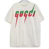 GUCCI 565806 XJAZY White Logo Blade T-Shirt tops S IvoryUsed
