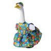 1 Set Costum Gâscă Eveniment Fotbal Rochie Colorată cu Volane și Pălărie Costum Gâscă Tematică Fotbal pentru Decorare Petrecere Tematică Gâscă Statuie de 23 Inch