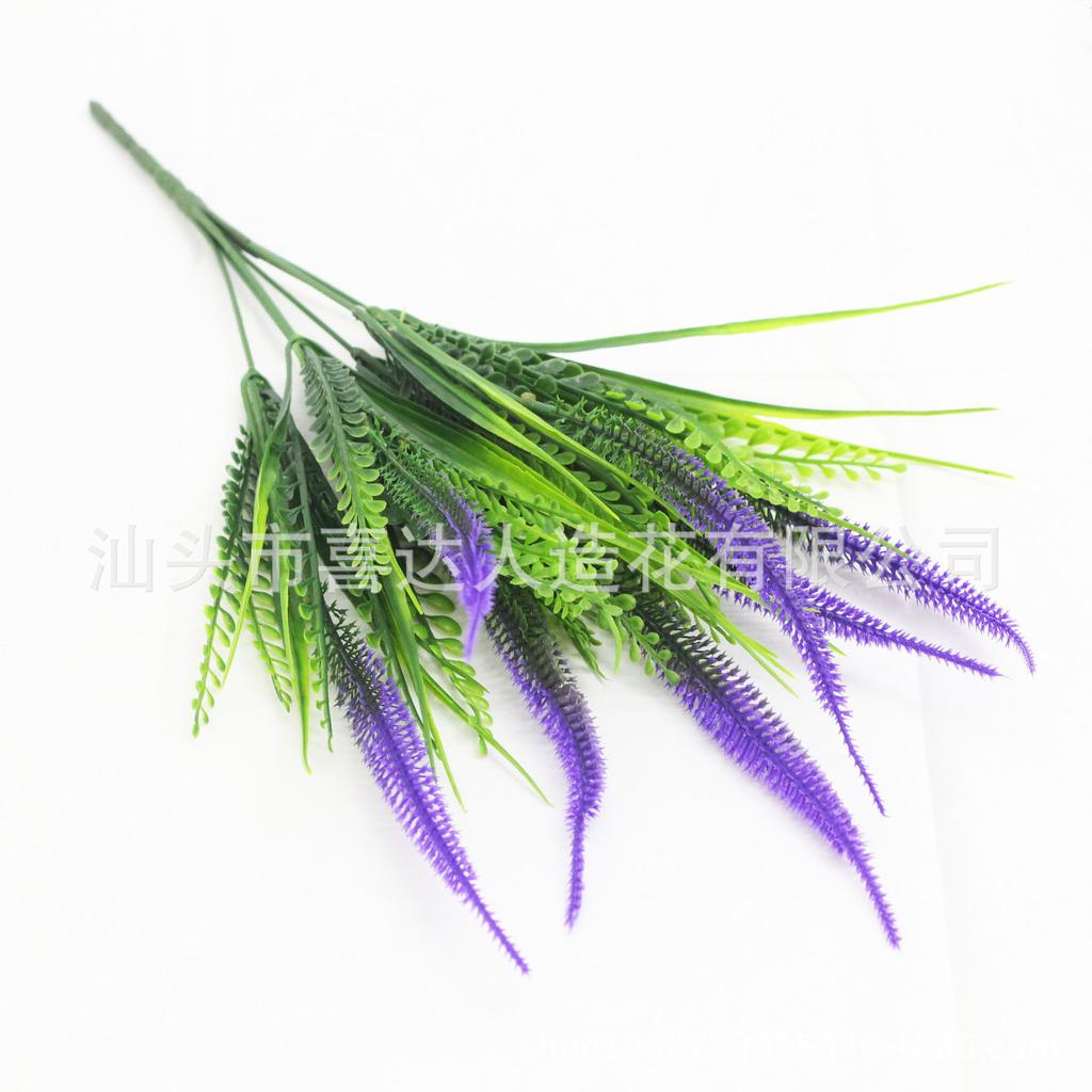 Artificial Plant 7 Heads Nine-Tailed Grass Spring Grass Houndstail Artificial Flower