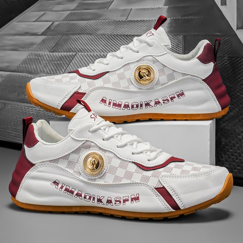 

Shoes for Men Light Comfort Sporty Casual Shoes High Quality Thick Soles Soft Fashion Men s Leather Sneakers Zapatillas Hombre 39 белый