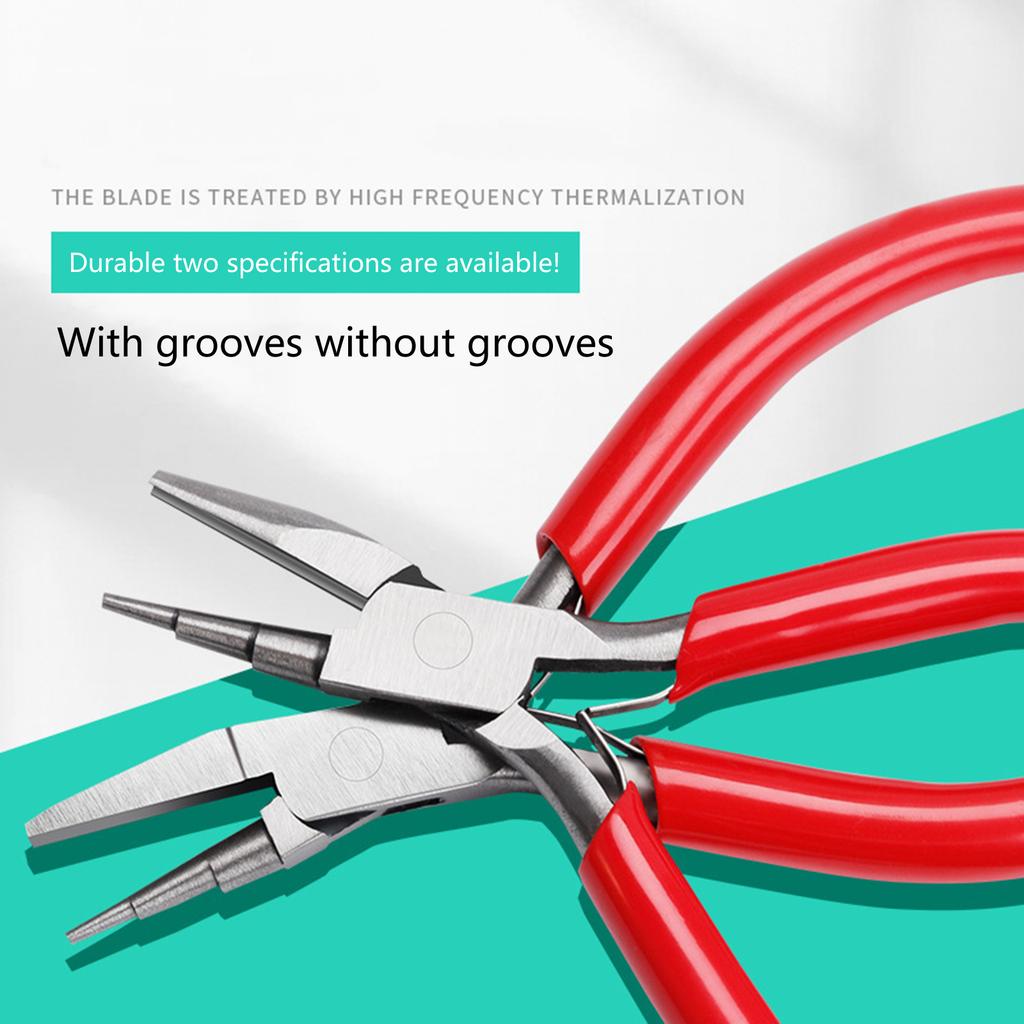 1Pc Round Concave Pliers Wire Bending Tools Steel Plier Wire Looping Pliers for DIY Jewelry Crafts Making Hobby Project