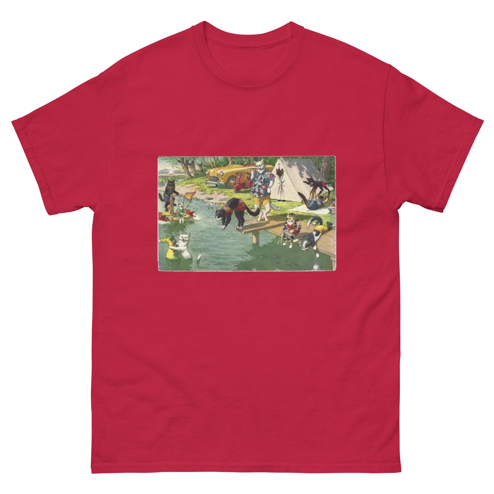 

Mainzer Cat Postcards and Eugen Hartung Cats Unisex T-Shirt Mens Womens Tees Top S
