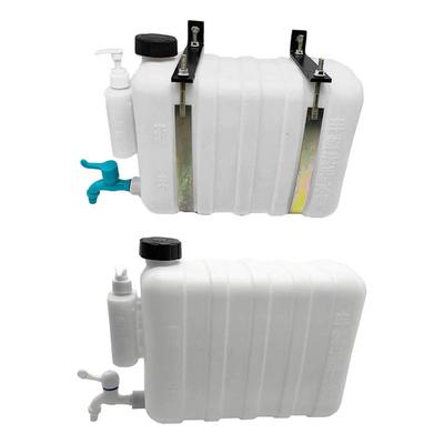 Wassertank 14 Liter 18.5x11.4x6.3 Zoll mit Wasserhahn Kunststoffstruktur für Fernfahrer Zubehör Mehrzweck montieren