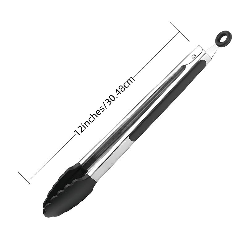 

Silicone Tongs Kitchen Stainless Steel BBQ Non-Stick Kitchen Utensils Barbecue Cooking Tong With Joint Lock Kitchen Accessories 7