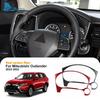 Pegatina De Fibra De Carbono Real Para Mitsubishi Outlander 2013 2014 2015 2016 2017 2018 2019 2020 2021 LHD, Botón De Encendido/Apagado Del Motor.