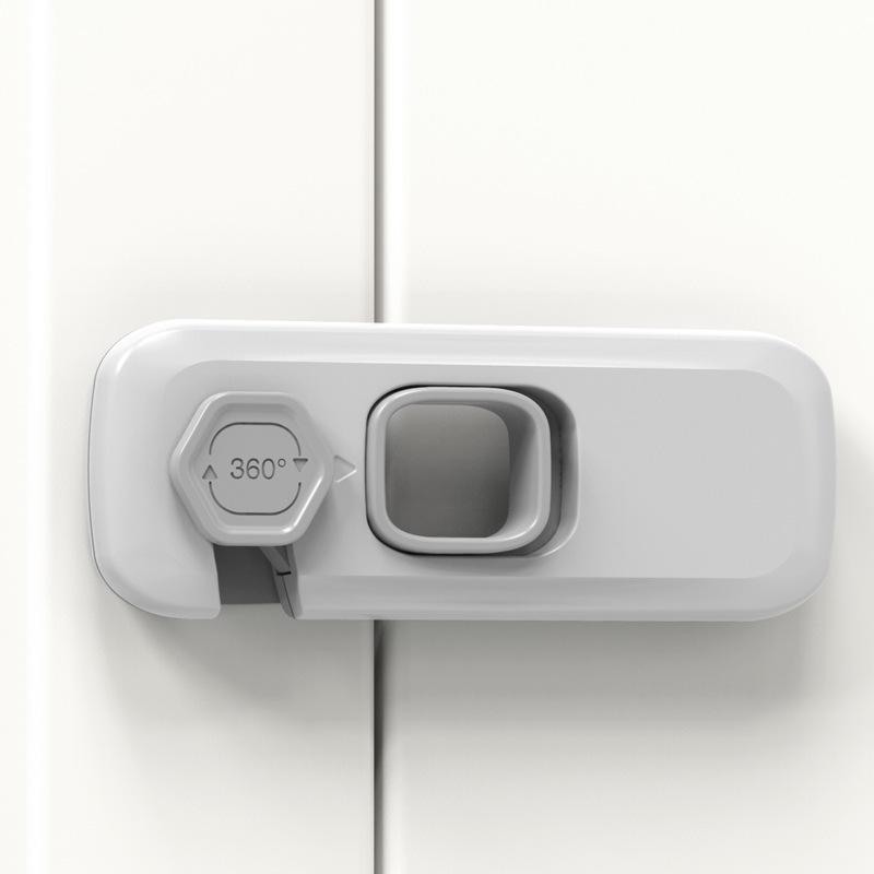 Child Safety Anti-Pinch Double Door Lock for Cabinets, Refrigerators, and Drawers