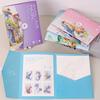 A Set of Creative Watercolor Painting Tools - Adult Coloring Book with Landscape and Floral Patterns