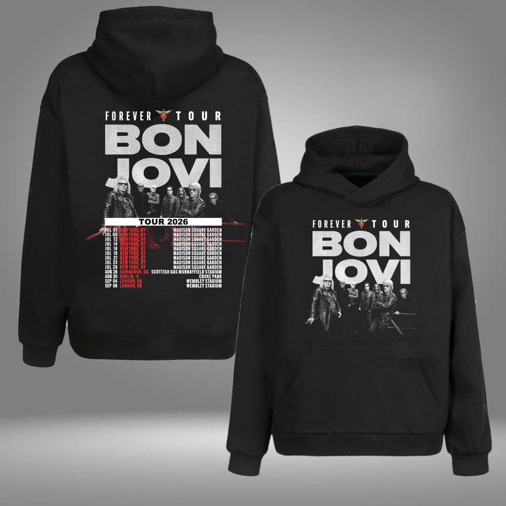 

Bon Jovi Forever Tour 2026 shirt, Bon Jovi Concert Hoodie S