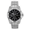 Multifunction Stainless Steel Black Dial Quartz F20445-3 100M Men's Watch