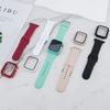1 Pack 3-in-1 Compatible for Apple Watch Band 38mm 40mm 41mm 42mm 44mm 45mm 49mm, Soft Silicone Sport Strap for IWatch Series SE 9 8 7 6 5 4 3 2 1