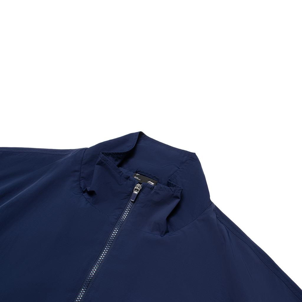 Li Ning Lotus Leaf Trench Coat Unisex Dark Ship Blue AFDU701-2