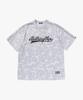 Beipeu Camo Stripe Baseball Logo Relaxed Fit T-Shirt Gray