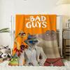 The Bad Guys Throw Lightweight 240g Flannel Blanket Soft Skin-friendly for Summer Cooling