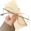 "Unisex Ultra-Light Large Frame Anti-Blue Light Myopia Glasses: Stylish, High-Value, and Perfect for Makeup"