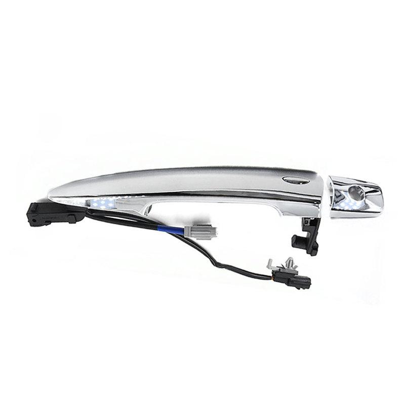 2Pcs Car Front Left Right Exterior Door Handles Silver ABS 826469N00A 806469N00A 806451AA0A For Nissan Leaf Maxima Murano Sentra