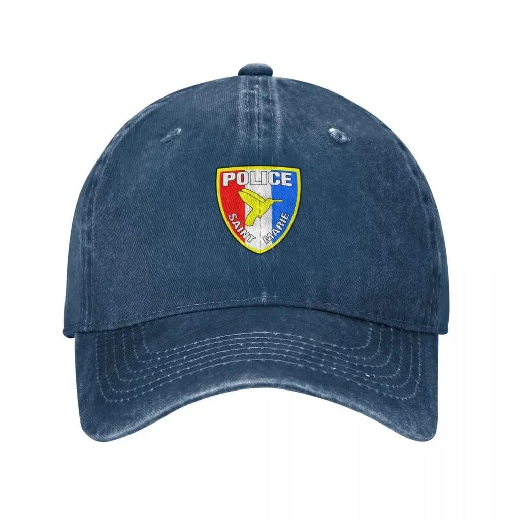 Saint Marie Police Baseball Cap Derby Hat Tactical Cap For Women Unisexs