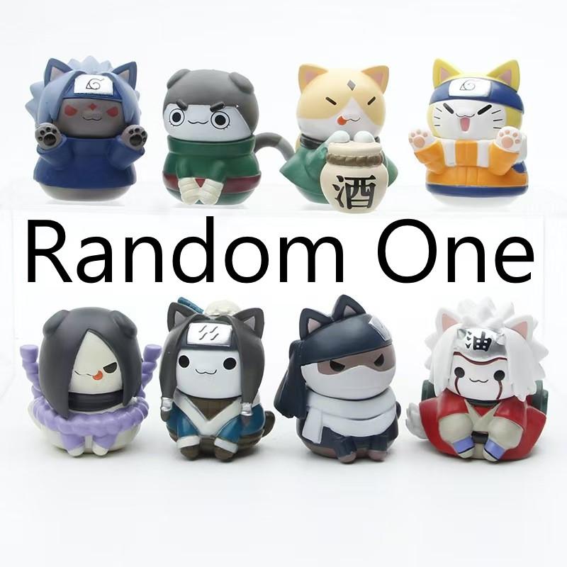 Naruto Cat Series Hot Anime Figure Cute Animal Sasuke Sakura Hinata Figurine Kawaii Jiraiya Itachi PVC Model For BIrthday Gift