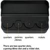 2 Pack Coin Holder for Car, Coin Organizer, Portable Coin Storage, Suitable for Most Car and Trucks, Black