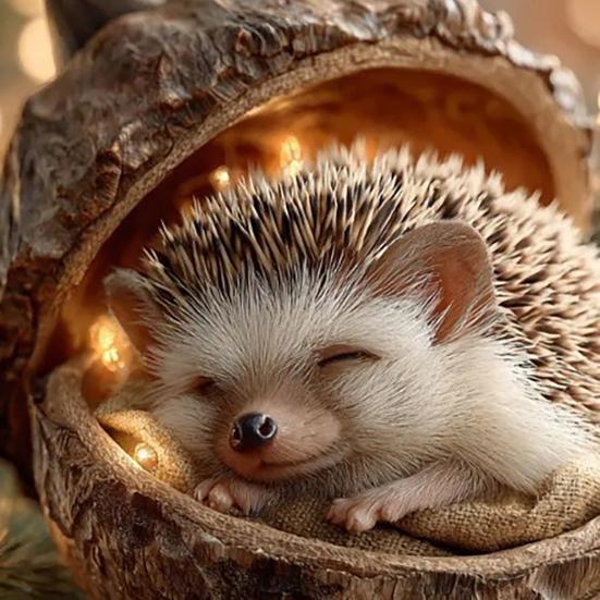 Forest Animal Acorn Ornaments Cozy Woodland Christmas Ornaments 2D Rustic Holiday Decorations for Tree Wreath Nature-Inspired Gifts