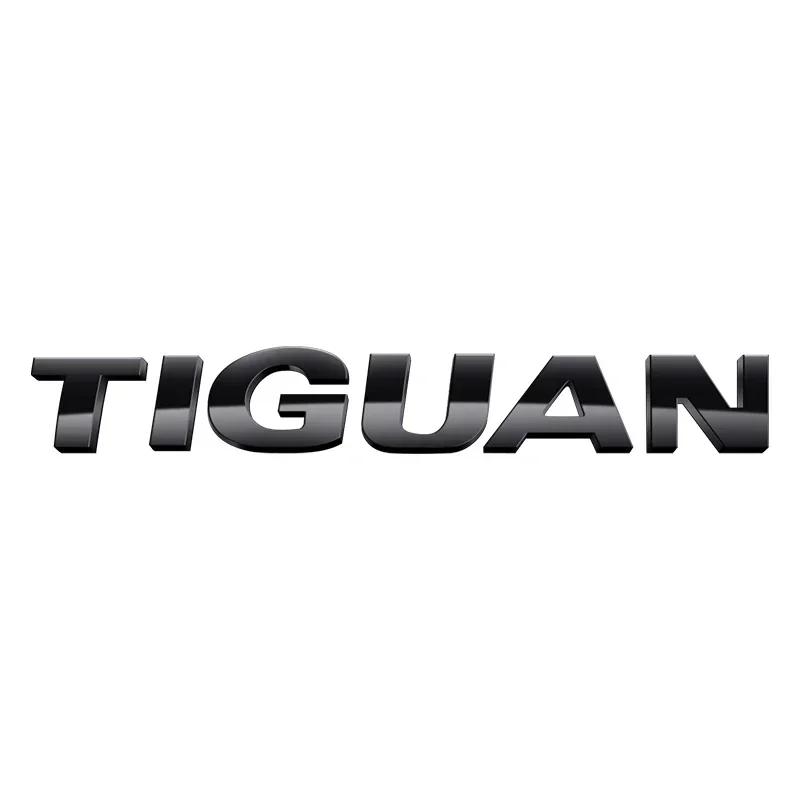 1Pc 3D ABS TIGUAN V6 V8 TSI TDI Car Letter Logo Sticker Tail Bumper Badge Auto Rear Trunk Emblem Styling Accessories