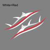 2pcs/set Fish Stripes Style Car Decals for Vehicle Car Boat RV Campervan Caravan Motorhome Window Decorate Waterproof Vinyl