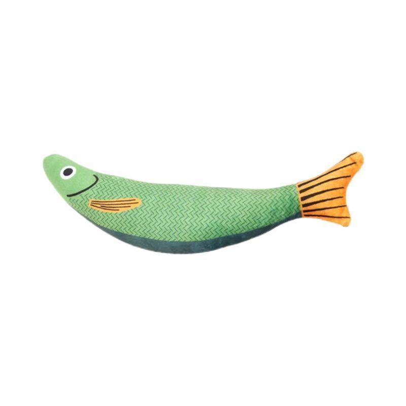Cat Fish Plush Toy - Bite-Resistant, Self-Play, Teething Relief, Durable Simulation for Kittens