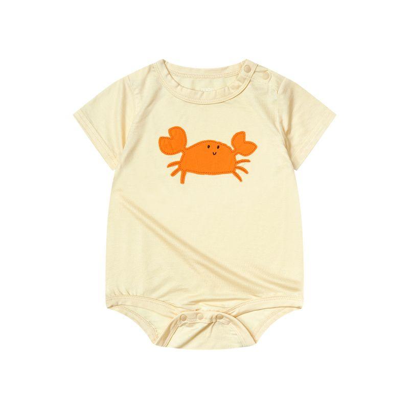

Summer Baby Lightweight Cool Short-Sleeve Romper Breathable Onesie Crawling Suit for Infants and Young Children Summer Outfit Mi Xing 90