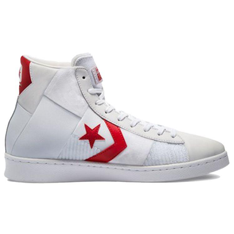Converse Pro Leather High Summer Drip - White University Red Unisex Sneakers 170900C