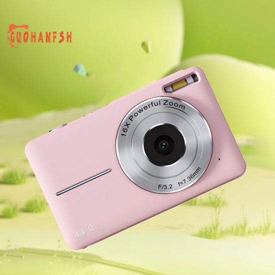 Cameră pentru studenți - 44 mega pixeli, compatibilă HD, anti vibrație, compactă, cameră digitală pentru copii, cameră mică, cadou pentru copii