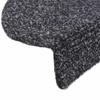 Self Adhesive Stair Treads 20 Pcs 56 X 17 X 3 Cm Dark Gray Semi Round