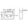 1 Pcs Waterproof Digital Hour Meter LCD Display Portable Engine Gauge Hour Meter For Motorcycle/Boat Engines Counter Hour Meter