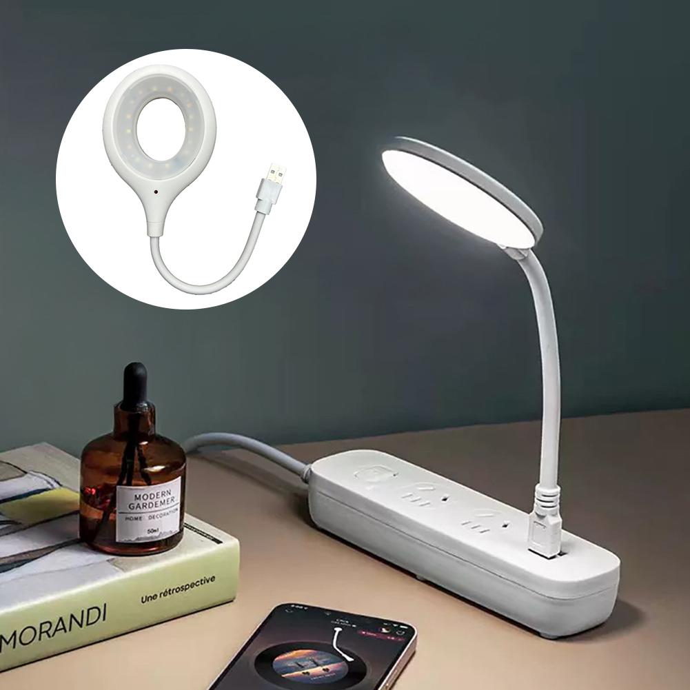 LED Smart Voice Control Night Light USB 5V Portable Table Reading Lamp Sound Sensor Beside Lighting Dimmable 3 Color Change
