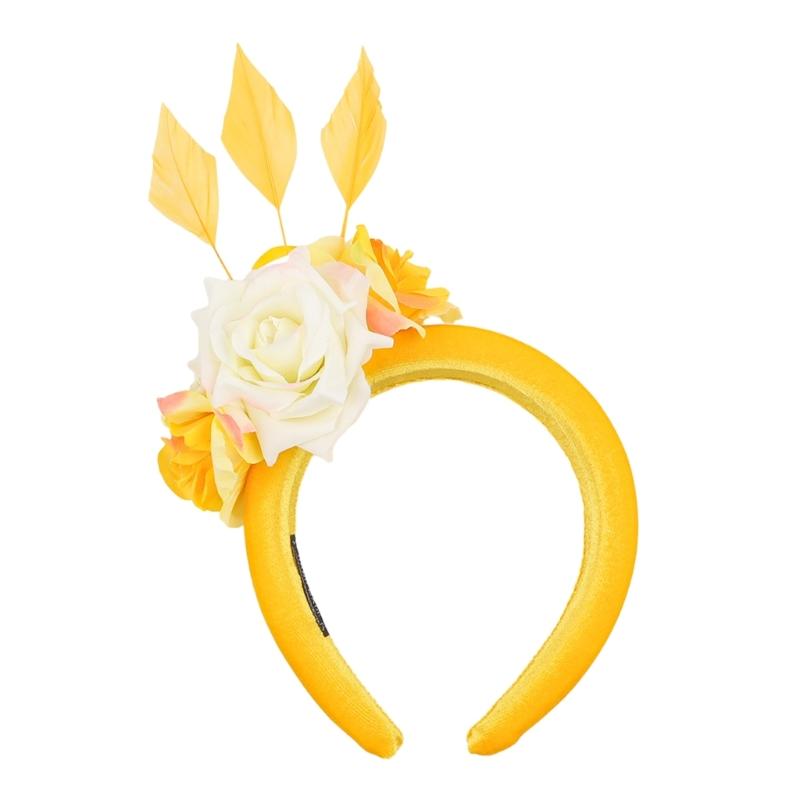 

Feathers Headband Girls Hair Headbands Summer Dopamine Color Hairband Head Hoop Headdress Hair Accessories