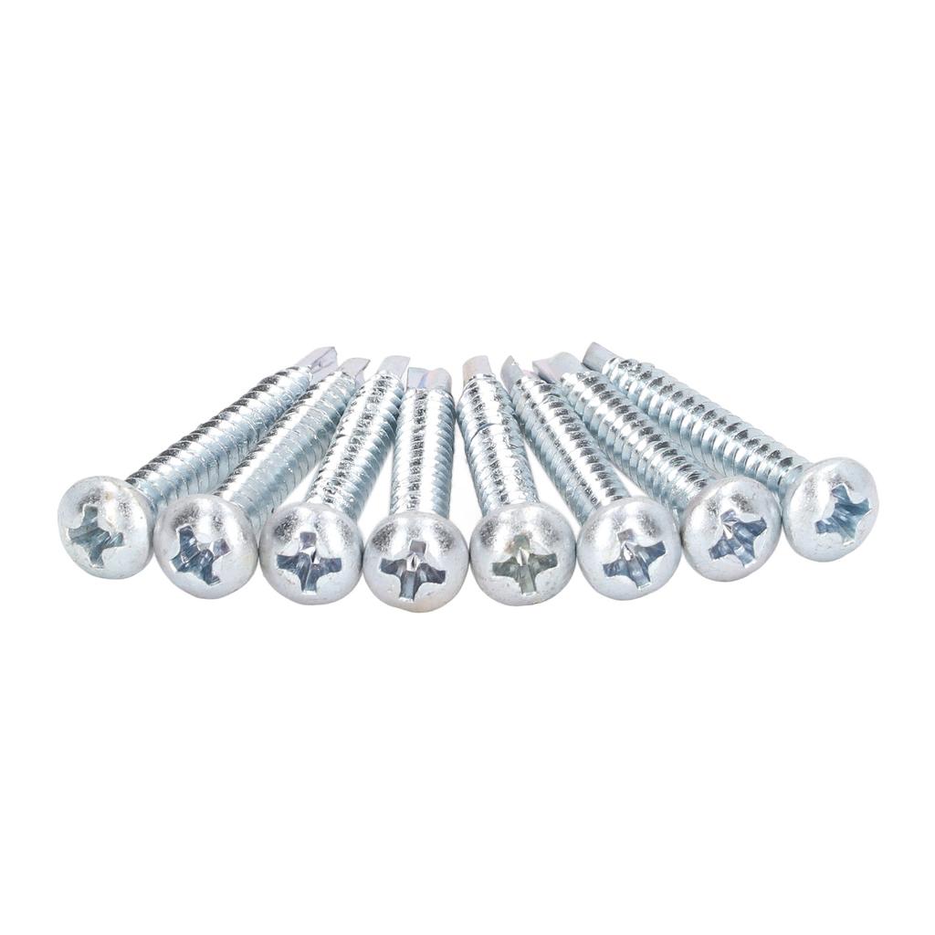 50PCS Head Drill Screws Galvanized Carbon Steel Self Drilling Screws 4.2x32mm