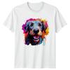 Colorful Dog Face T-Shirt Pet Portrait Dog Lover Gift For Him And Her