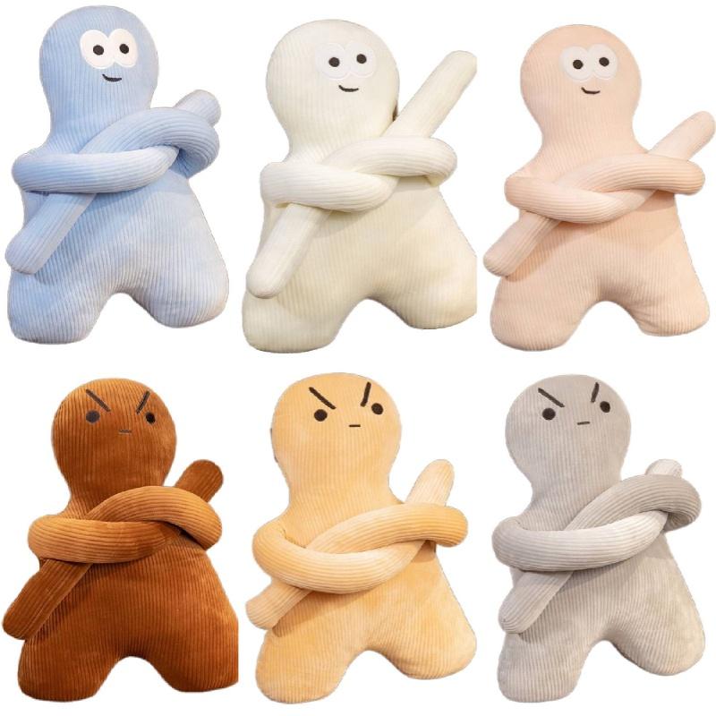 Cute Cartoon Mini People Plush Pillow Doll For Girls Soft And Comfortable