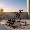 Ab Machine Metal Frame Home Fitness Equipment Foam Padding