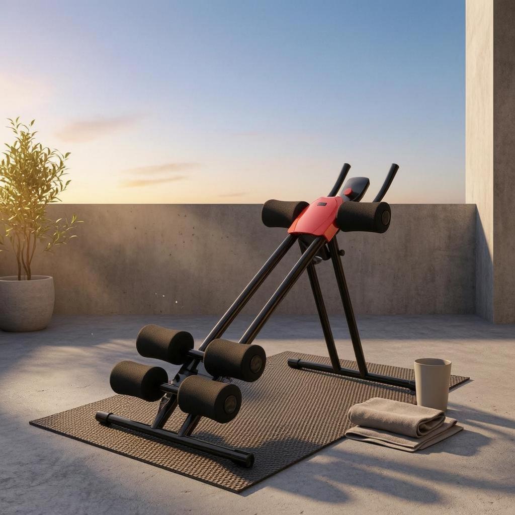 Ab Machine Metal Frame Home Fitness Equipment Foam Padding