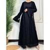 Ramadan Eid Prayer Lace Abaya 2 Piece Set Inner Dress Women Flare Sleeve Long Abayas Kaftan Djellaba Dubai Party Vestidos 2026