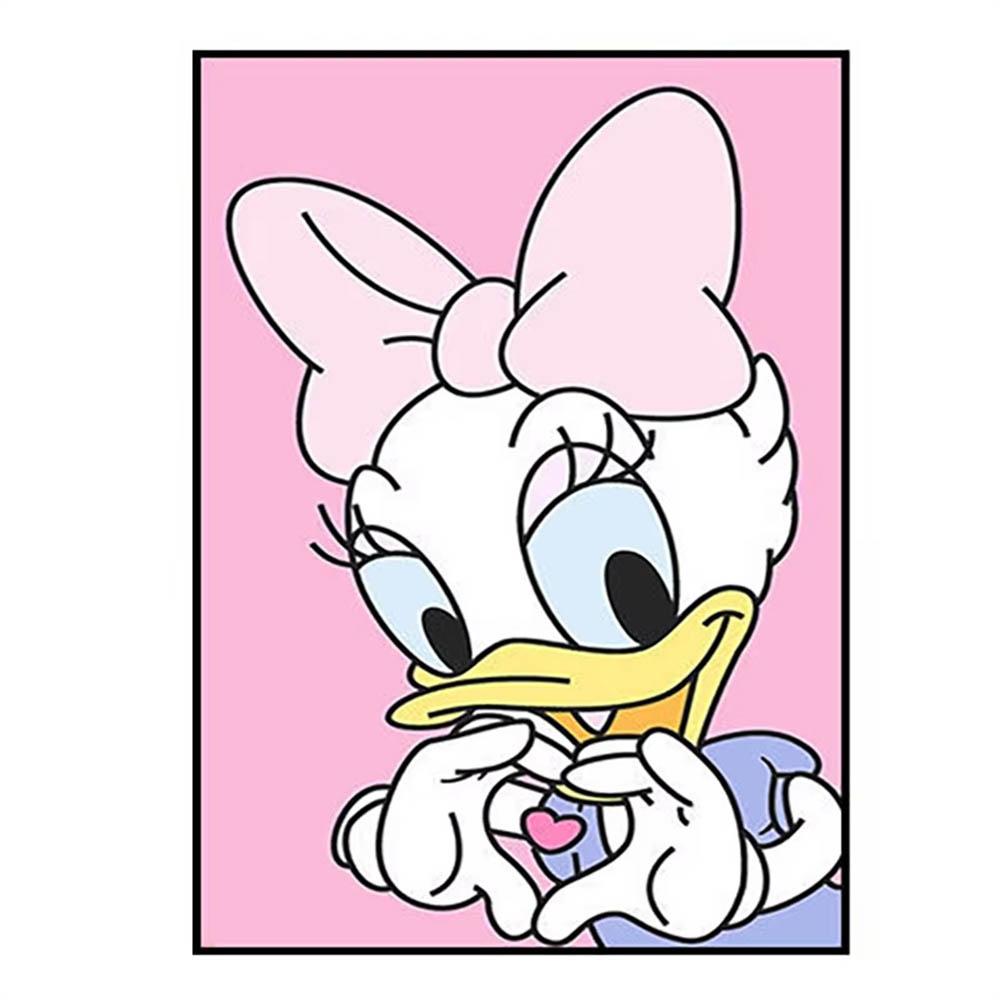 Disney Minimalist Style Donald Duck Daisy Mickey 5D Diamond Painting Full of Diamonds DIY Handmade Diamond Painting Cartoon Decoration Painting Kit