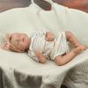 48CM Neugeborenen Babypuppe Spielzeug LOULOU Reborn Weiches Silikon Flexibel 3D Hautton mit sichtbaren Adern Handbemaltes Haar Puppenspielzeug