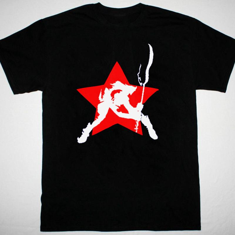 The Clash Joe Strummer gorąca koszulka czarna punk rock S 5XL