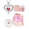 I Love You Infinity Heart Pendant Necklace For Women Stylish Versatile Fashion Jewelry Gift