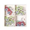 Gift Window Scene Decorations  Christmas Decorations Wooden Painted Pendants Christmas Tree Ornaments Boxed