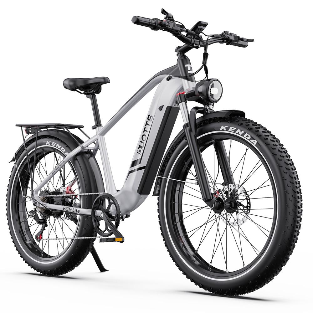 Elektrische Fiets Duotts F26 Lite 26" Dikke Banden 750W Motor Volwassen Elektrische Fiets 48V 18AH Dubbele Schijfremmen Maximale Belasting 150Kg
