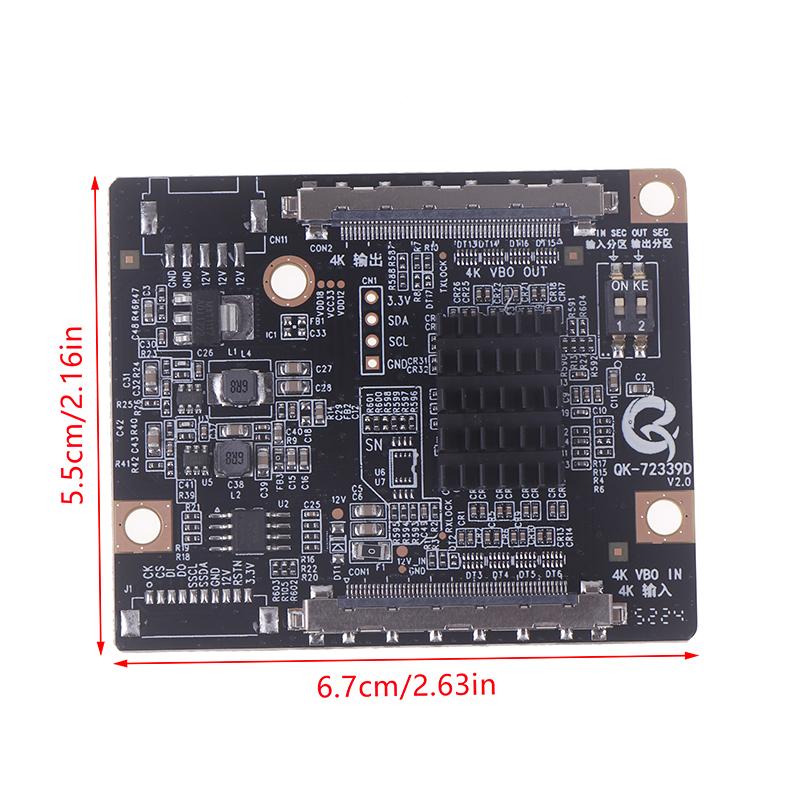 Qk-72339D V2.0 Upgraded Version Solves 4K Lcd Screen Partition Problem Qk-72339D Adapter Board 4K To 4K