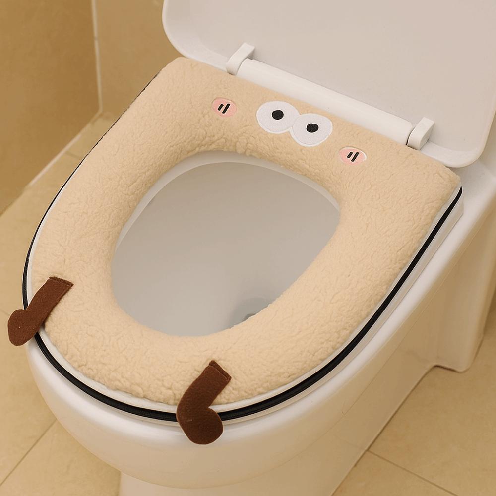 Warm Toilet Pad Soft Toilet Seat Cover Universal Toilet Seat Cushion  Household Use